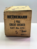 Heinemann CF Series 3 Pole Circuit Breaker 5A - CF3-G3 5A  (AB?)
