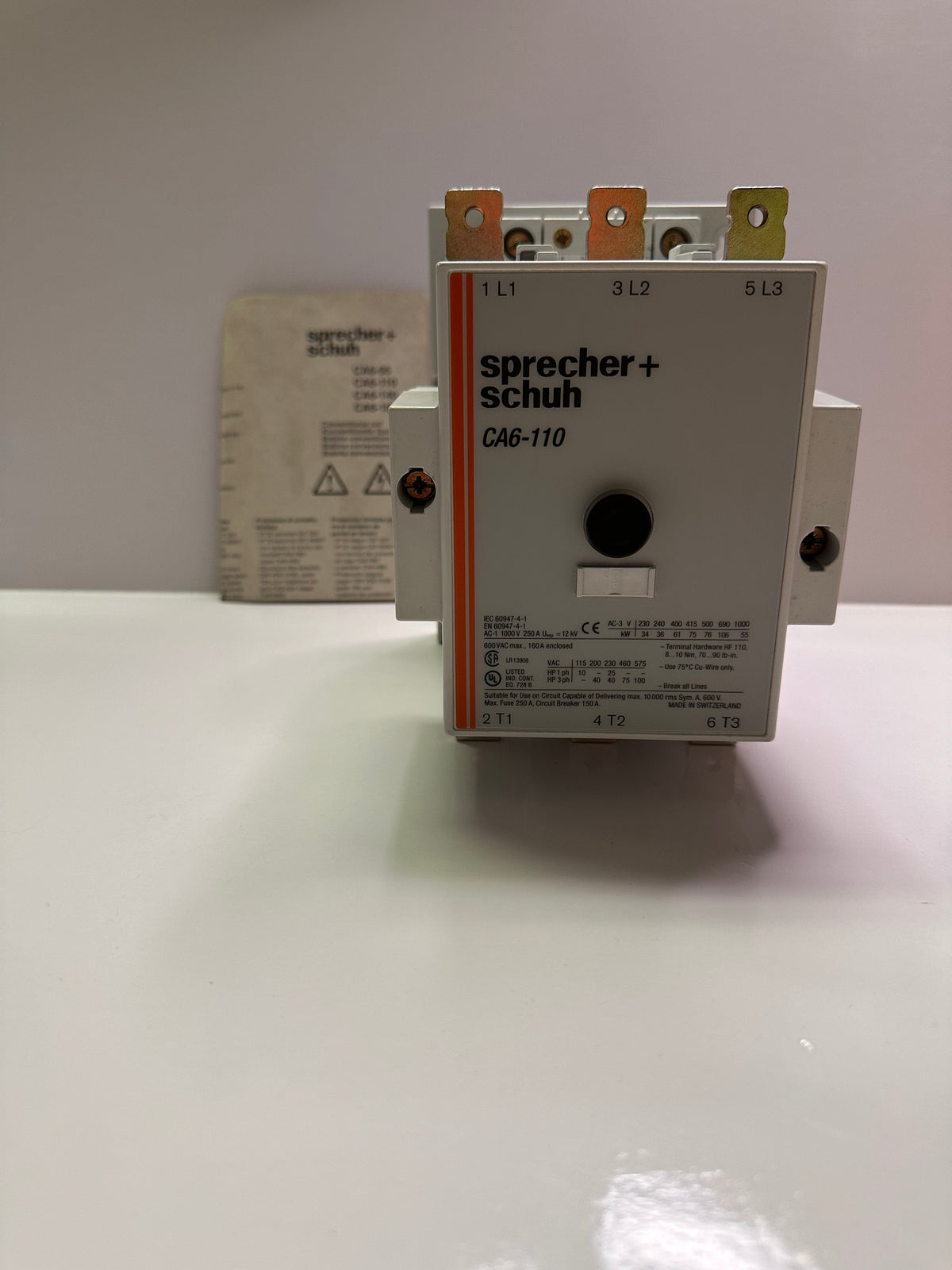 Sprecher+Schuh CA6-110-11 Contactor 240V50/277V60HZ  22.831.202-15