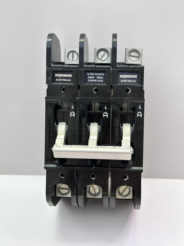 Heinemann CF Series 3 Pole Circuit Breaker 4A - CF3-G3 4A (AB?)