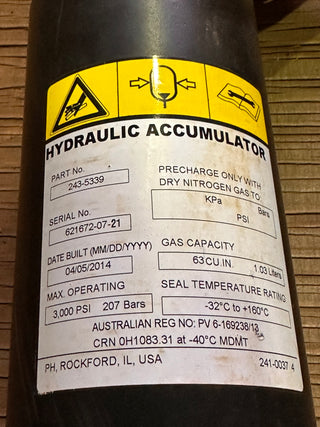 CAT 243-5339 Accumulator Group - Service