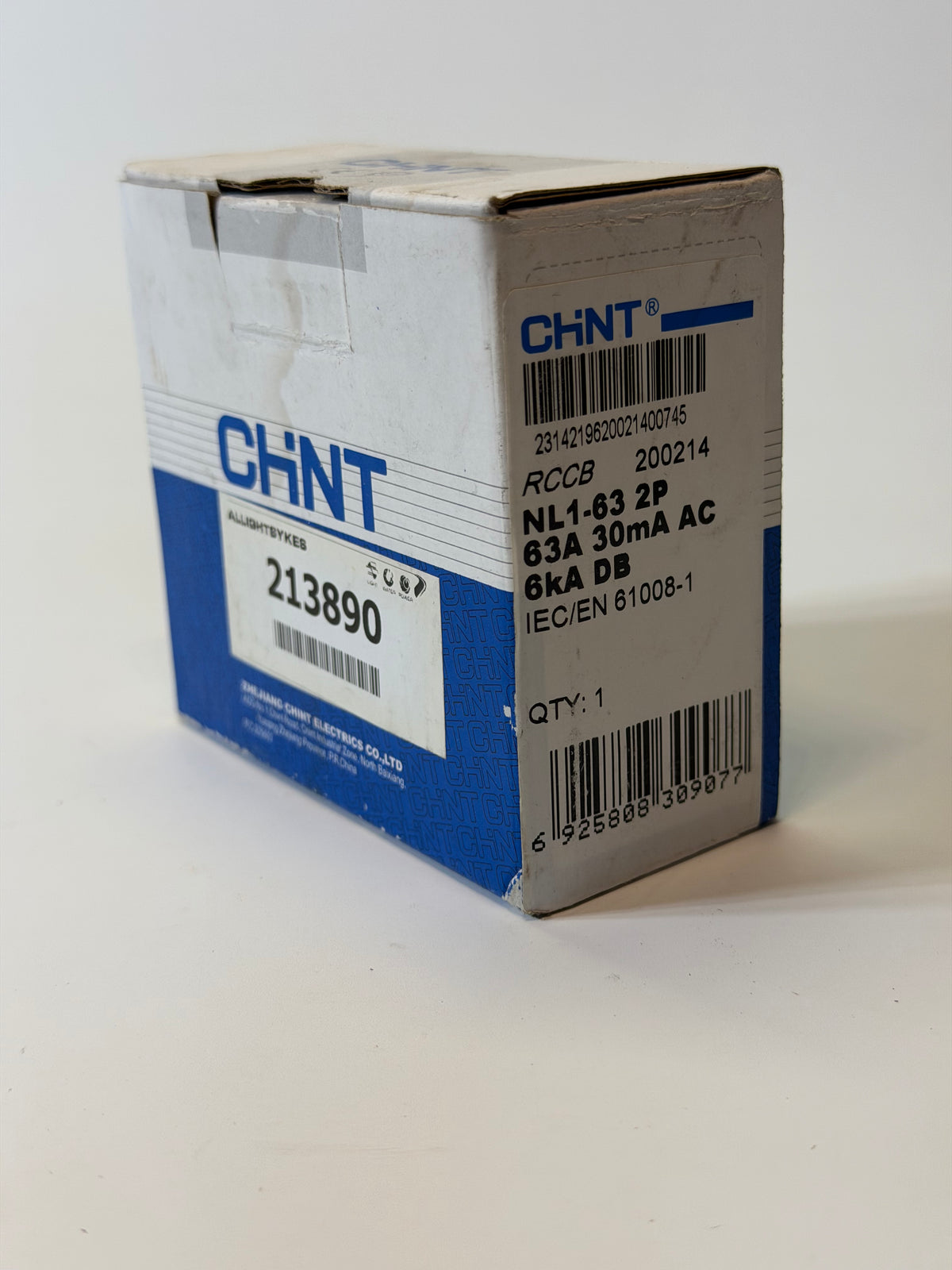 NL1-63 2 Pole 63A Residual Current Circuit Breaker