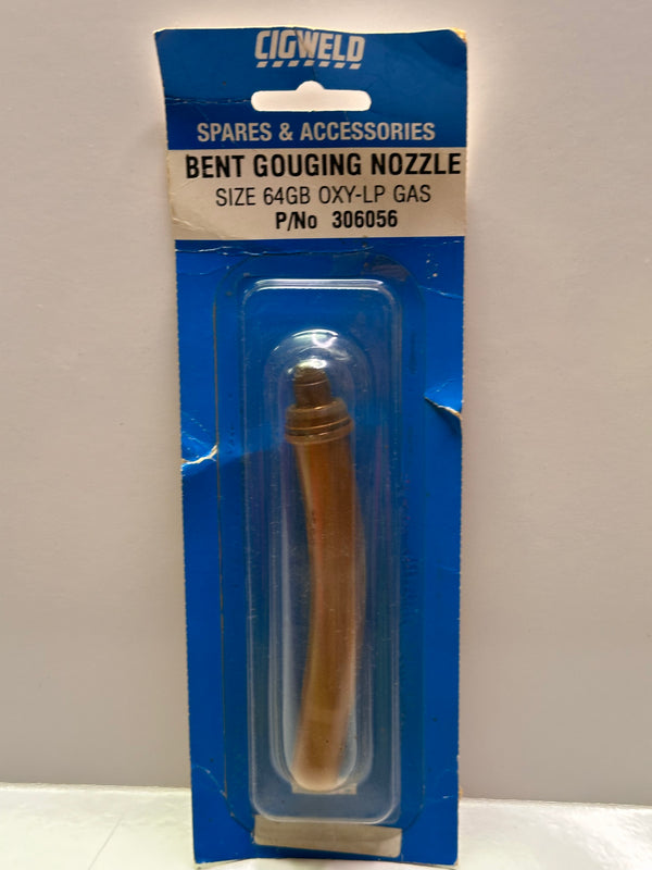 Cigweld 306056 Bent Gouging Nozzle Type 44 Size 64GB OXY-LP Gas