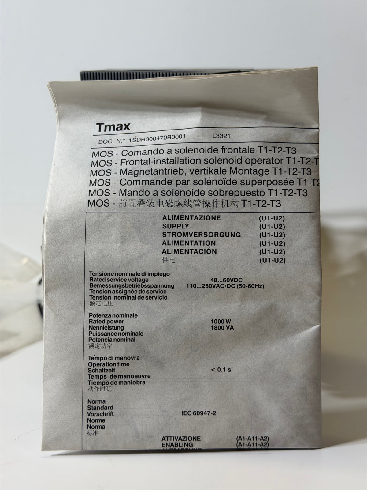 ABB 1SDA059597R1 MOS T1,.T3 SUPERIM. 110..250Vac/dc