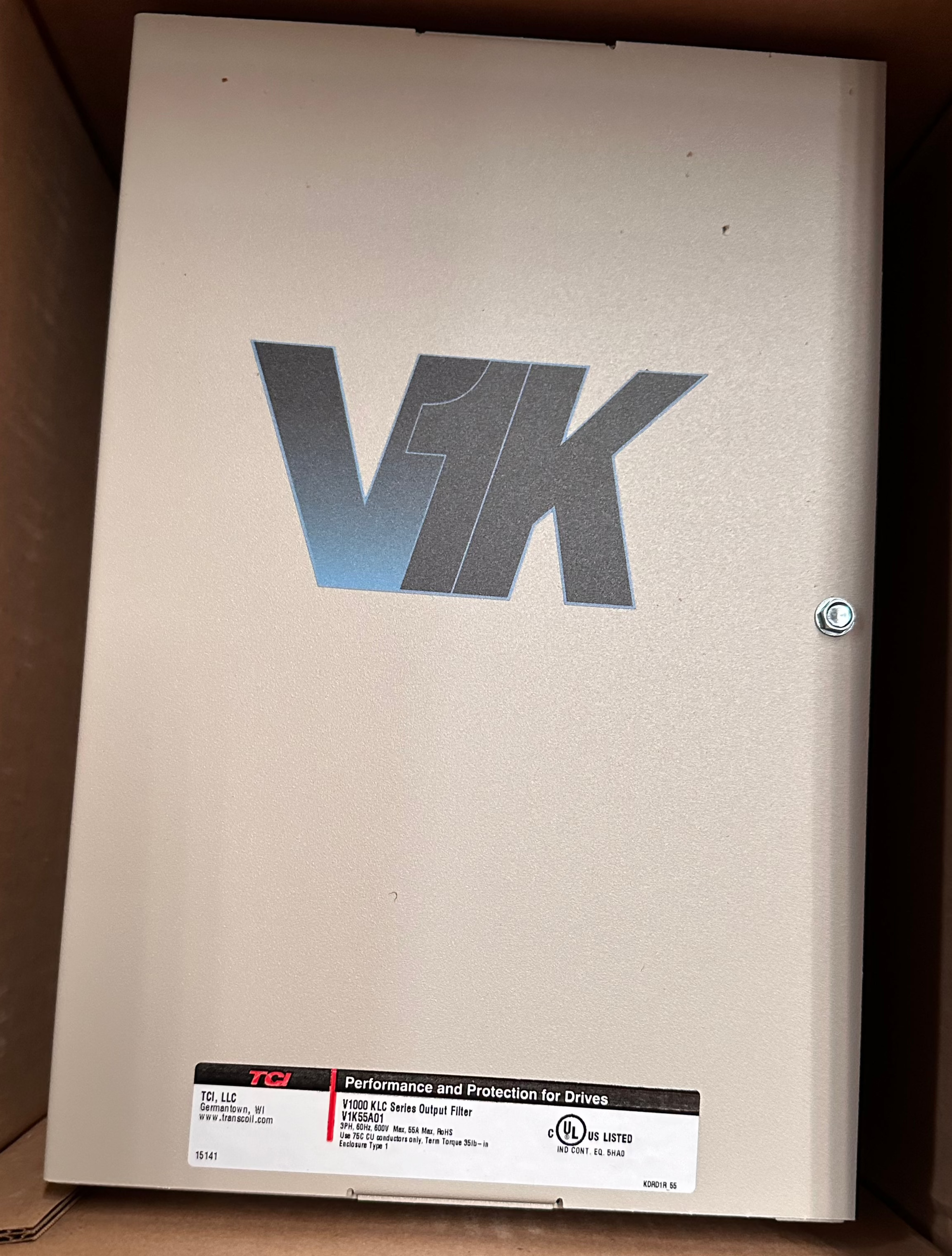 TCI V1K55A01 V1000 KLC Series DV/DT Output Filter Motor Protection NIB ...