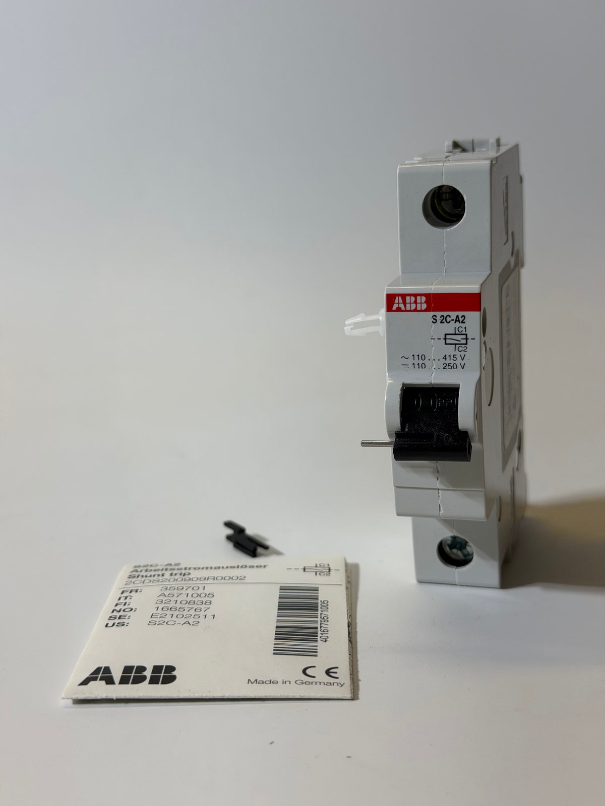 ABB S2C-A2 Circuit Breaker Accessories MCB S200P ST 110-415AC/250VDC, 2CDS200909R0002