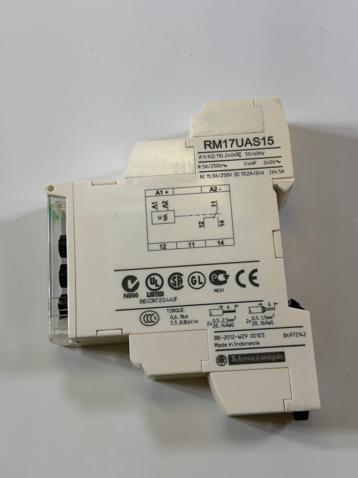 RM17UAS15 Modular 1 Phase Voltage Control Relay, 940512