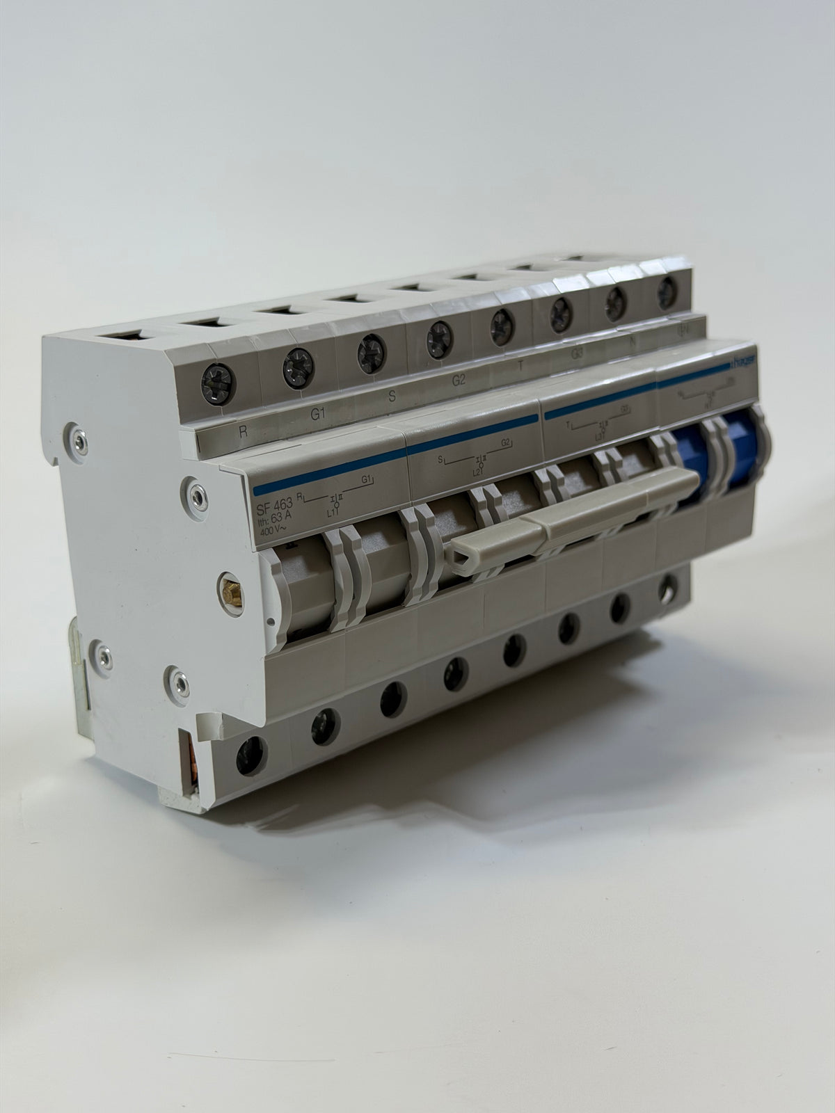Hager SF463 63A 3 Phase 4 Pole Changeover Switch