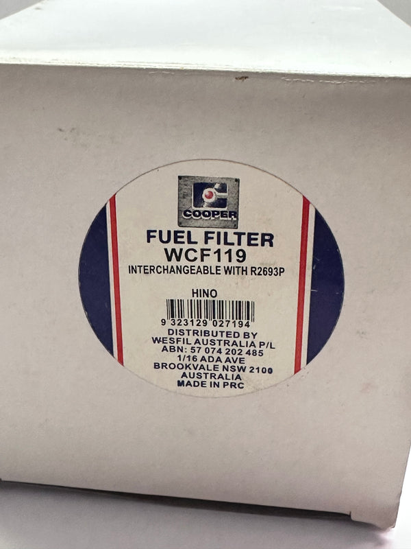 Wesfil Cooper WCF119 Diesel Fuel Filter (R2693P)
