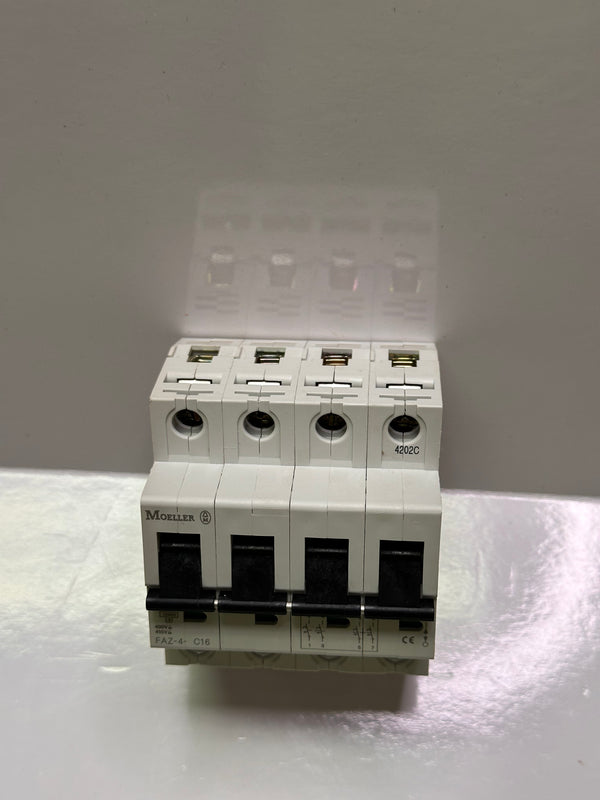 Moeller FAZ-C16/4 Miniature Circuit Breaker (MCB) 16A, 4P  xEffect - FAZ
