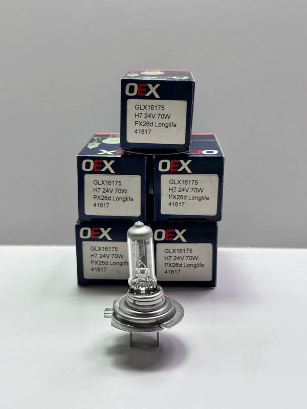 OEX GLX16175 24V 70W H7 Long Life Automotive Globe