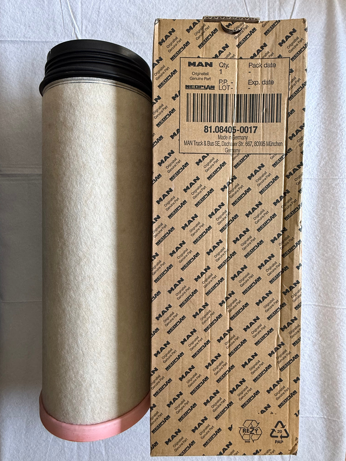 MAN 81.08405.0017 Genuine Secondary Engine Air Filter Element