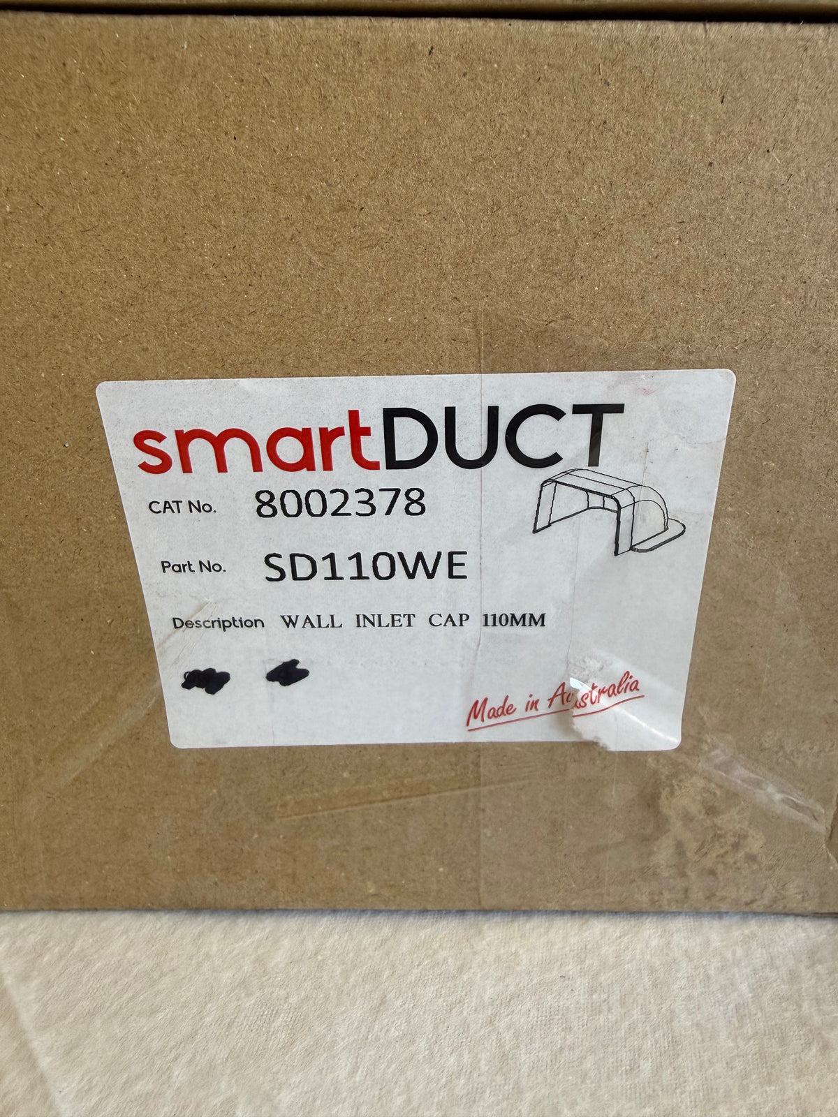 smartDUCT 8002378 Corner Wall Inlet Cap
