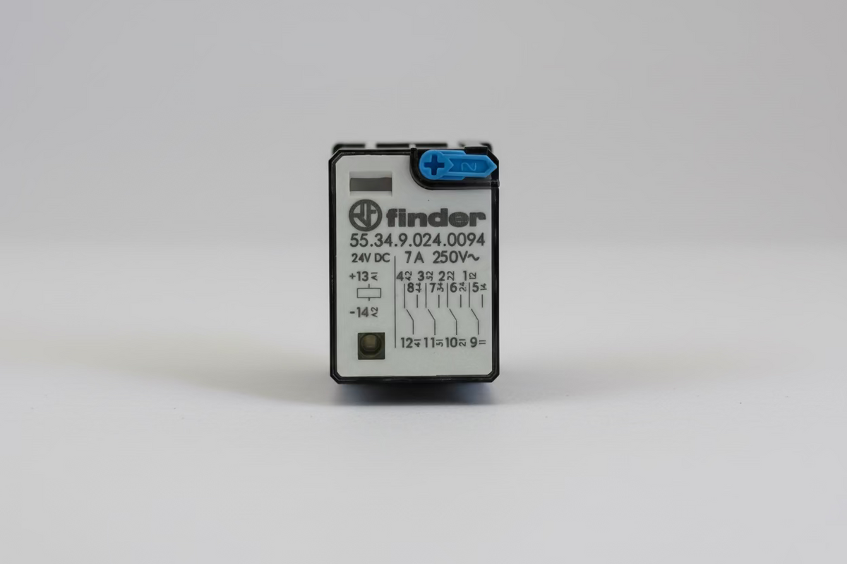 Finder 55.34.9.024.0094 24V DC 4PDT Plug-In Power Relay