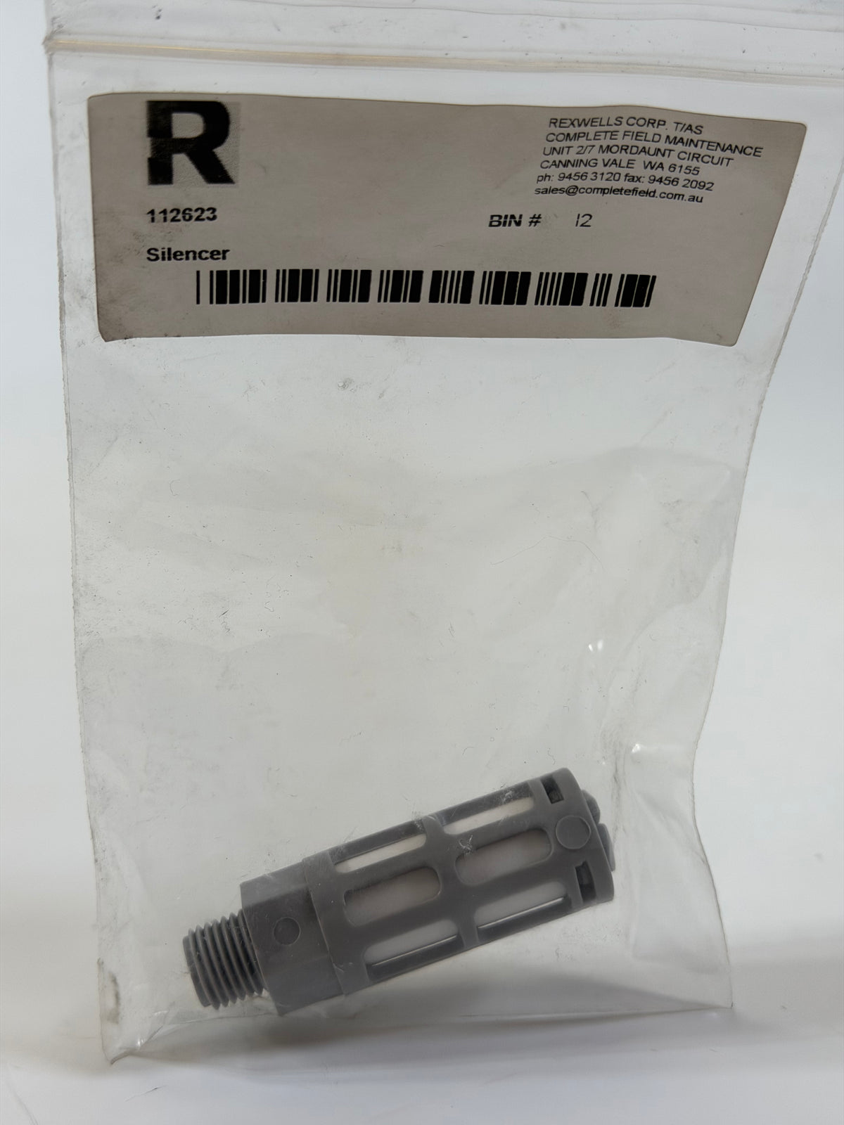 112623 Silencer, Pneumatic Muffler U1/4