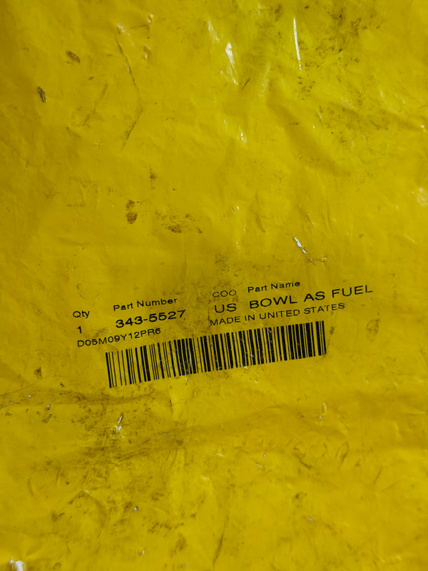 343-5527 Bowl Assembly, Fuel - Genuine CAT Part