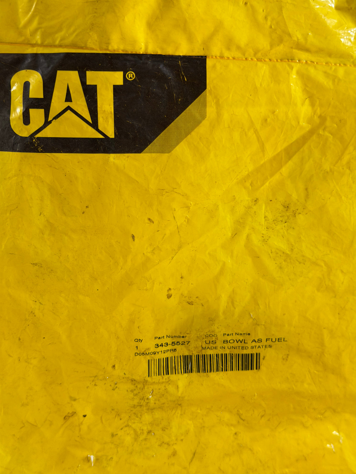 343-5527 Bowl Assembly, Fuel - Genuine CAT Part