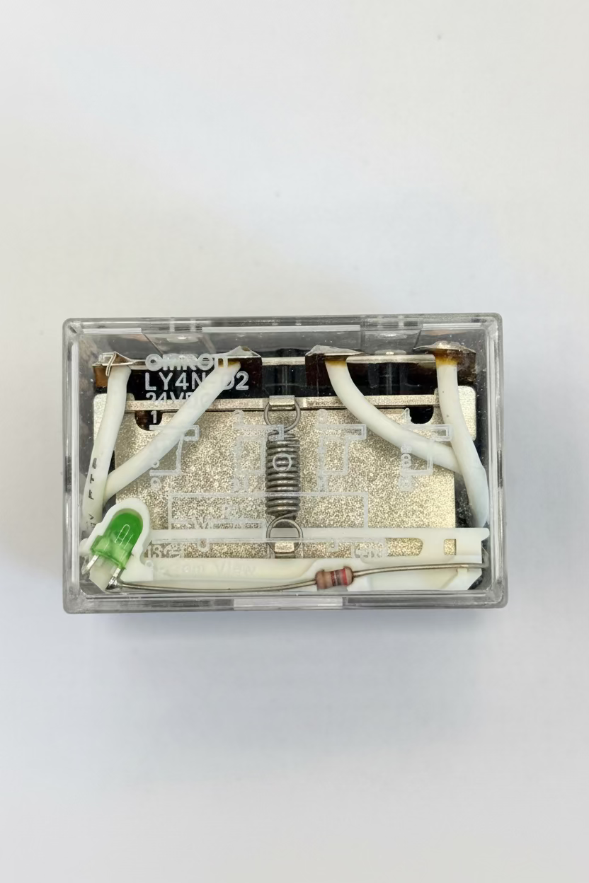 LY4N-D2 DC24 Omron Power Relay, 24VDC, 4PDT, 10A