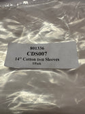 CLEAN SLEEVES, 14" Cotton Drill Sleeves 5pk