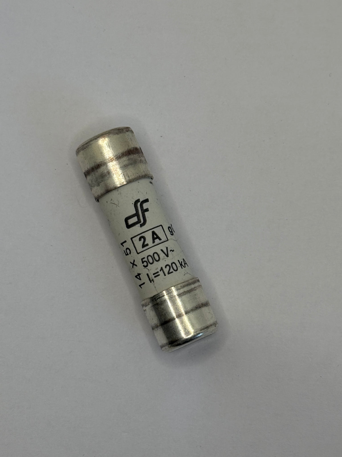 DF Electric 421002 Cartridge Fuse, 14x51mm gG 690V 2A, Box of 10