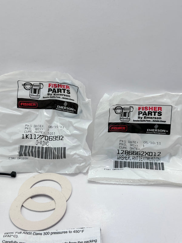 Fisher Emerson RPACKX00232 ENVIRO-SEAL Double PTFE Packing Kit 1 1/4" Stem