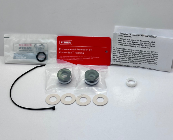 Fisher Emerson RPACKX00202 Enviro-Seal Packing Retrofit kit 1/2" Stem Double PTFE