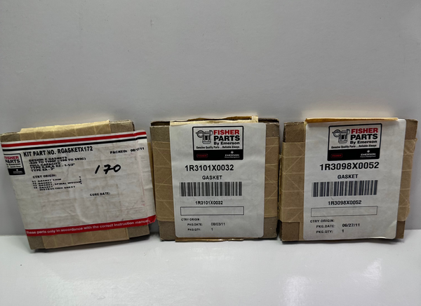 Fisher Emerson RGASKETX172 1 1/2" E-Body Valve Replacement Gasket Set