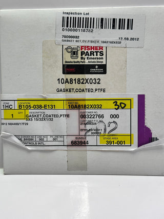 Fisher Emerson 10A8182X032 Gasket, Coated, PTFE