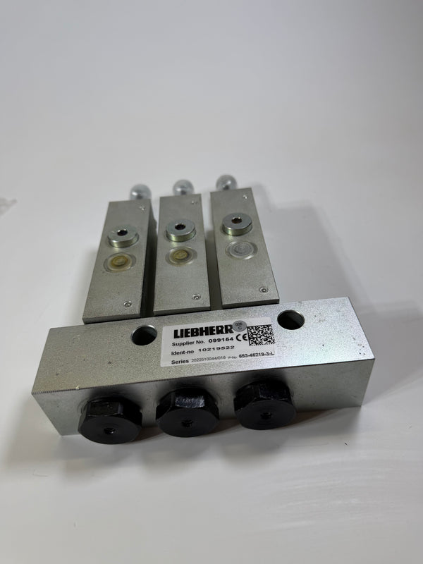Liebherr 10219522 Distribution Plate + Grease Injector, 653-46219-3-L
