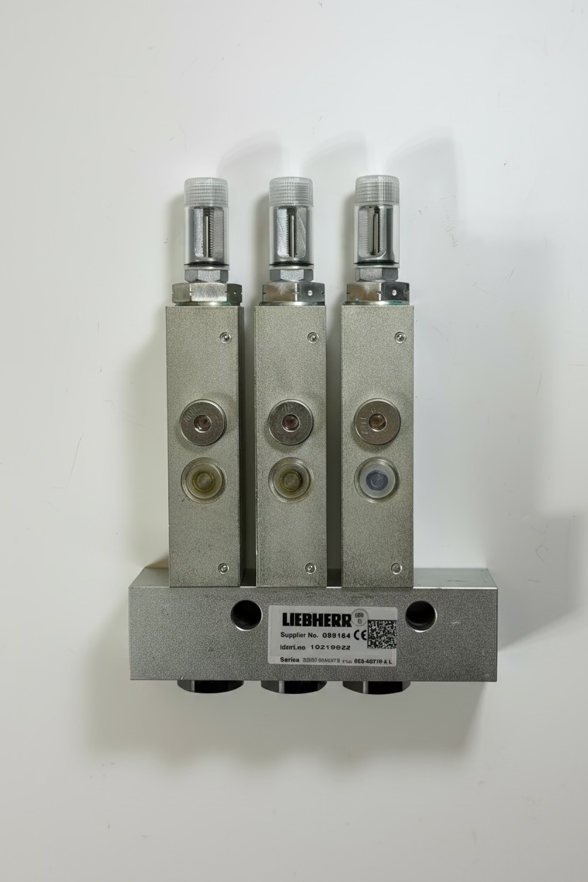 Liebherr 10219522 Distribution Plate + Grease Injector, 653-46219-3-L