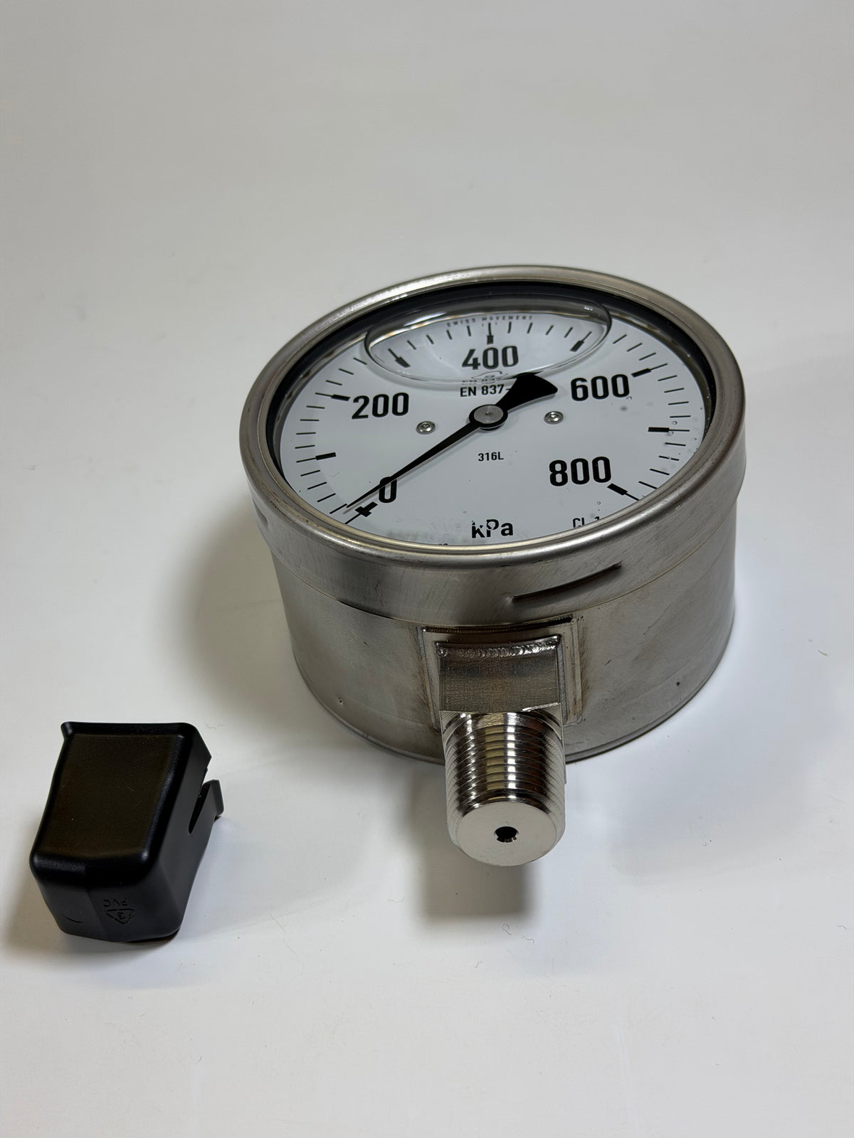 Wika 233.30.100 800 kPa Liquid Filled Bourdon Tube Pressure Gauge