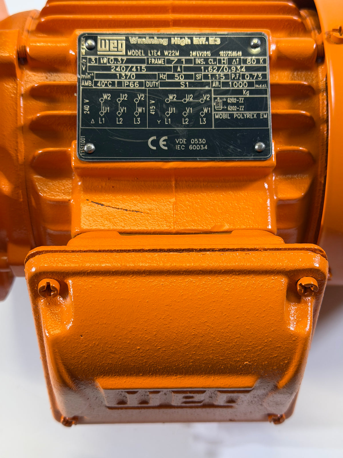 WEG LTE4W22M 3PH 4P Induction Motor