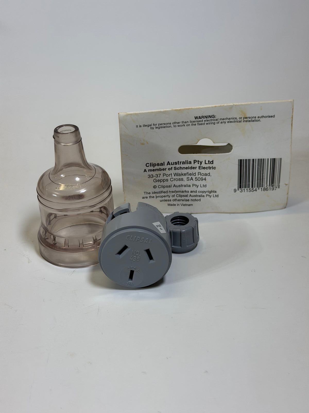 Clipsal 438-TR 10A 3 Pin Standard Series Flexible Cord Extension Socket