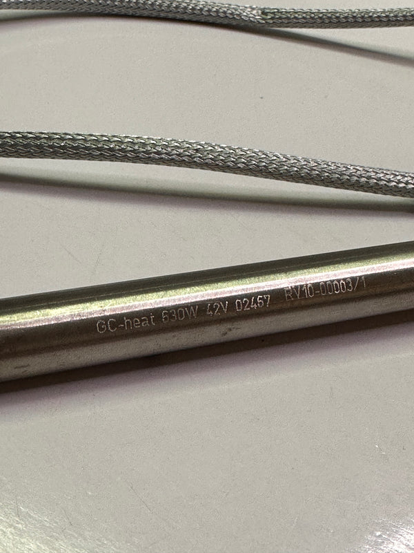 GC-Heat Heating Cartridge 630W, 42V 02467 / 95838 with Braided Stainless Steel Sleeve