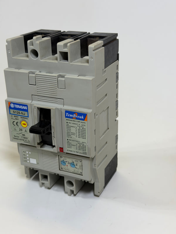 Terasaki Tembreak 2 S125-NJ 3P 20A FC Circuit Breaker