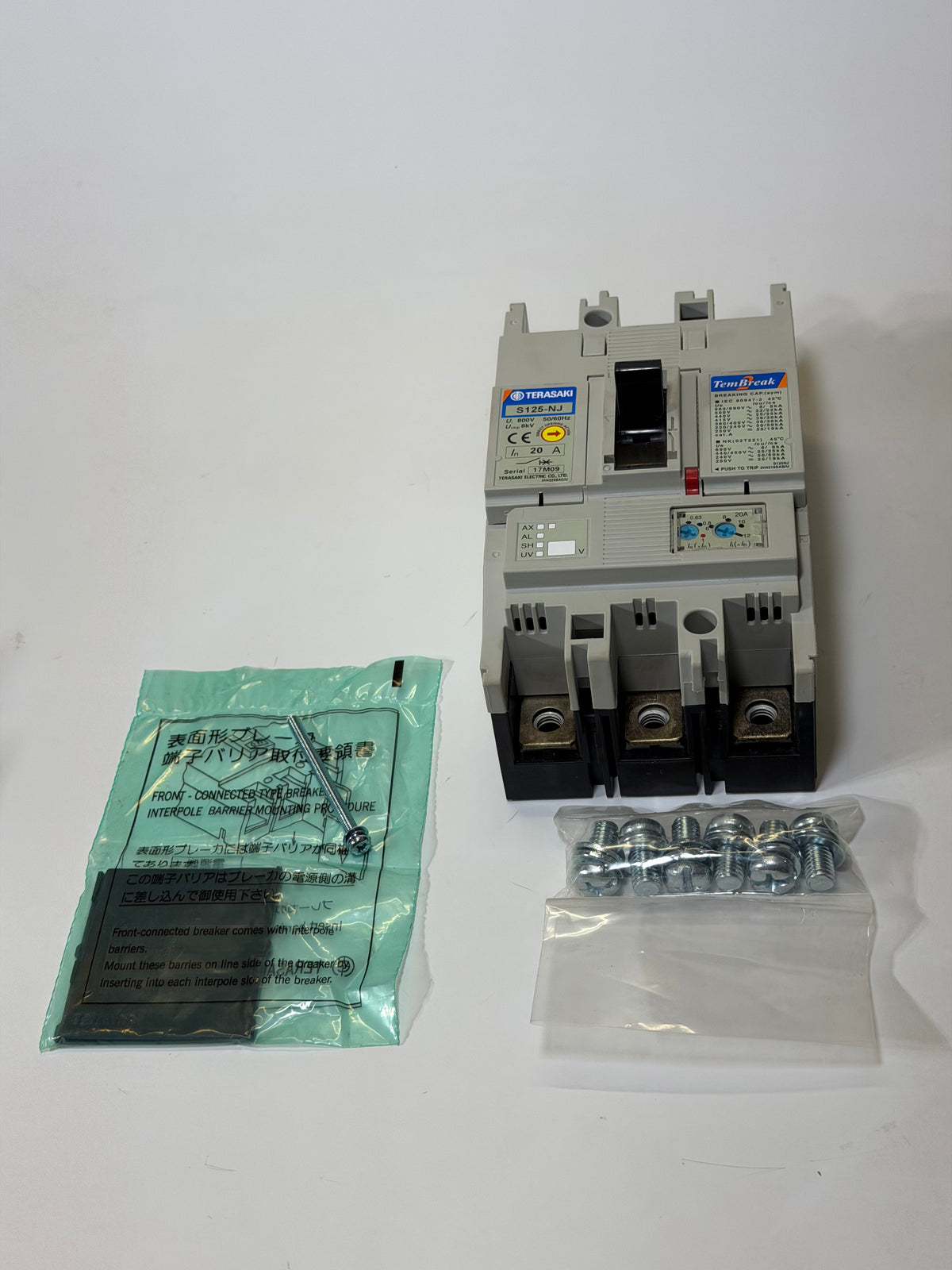 Terasaki Tembreak 2 S125-NJ 3P 20A FC Circuit Breaker