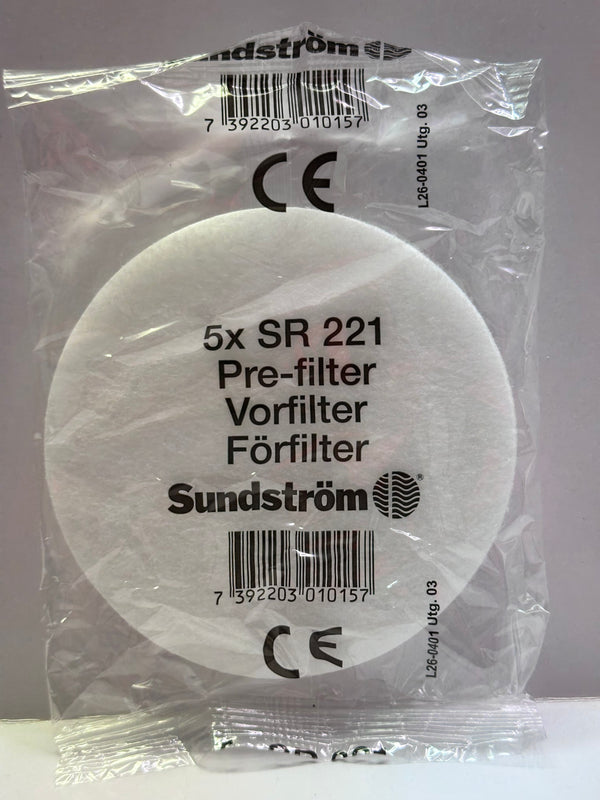 Sundstrom SR221 Pre-Filters - 80 Pack