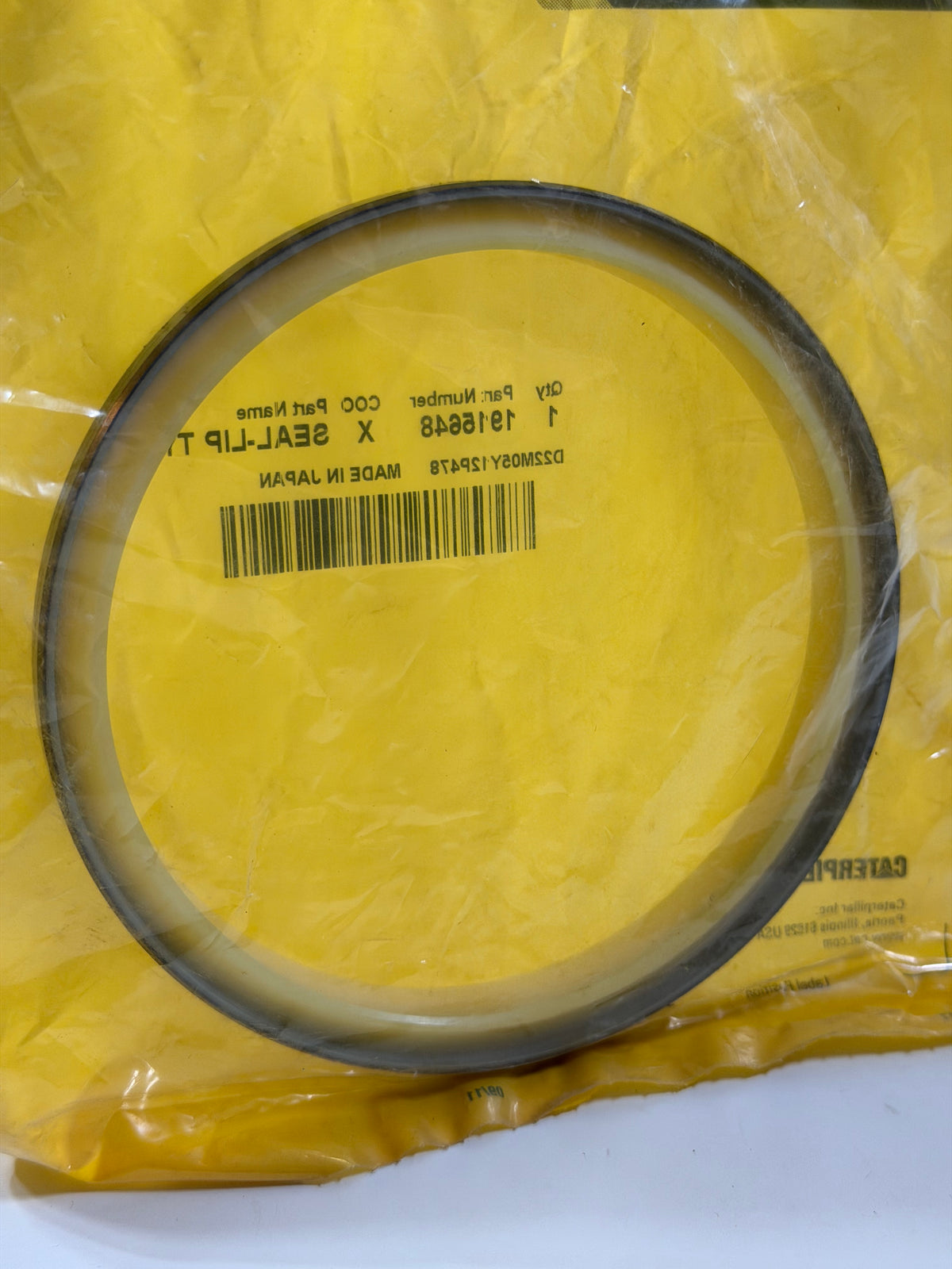 191-5648 Lip Type Seal - Genuine CAT Part
