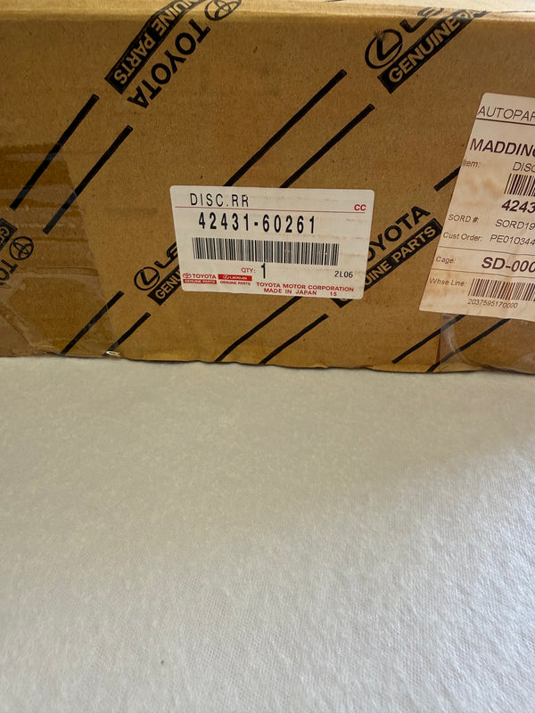 Toyota 42431-60261 Genuine Rear Brake Disc Rotor