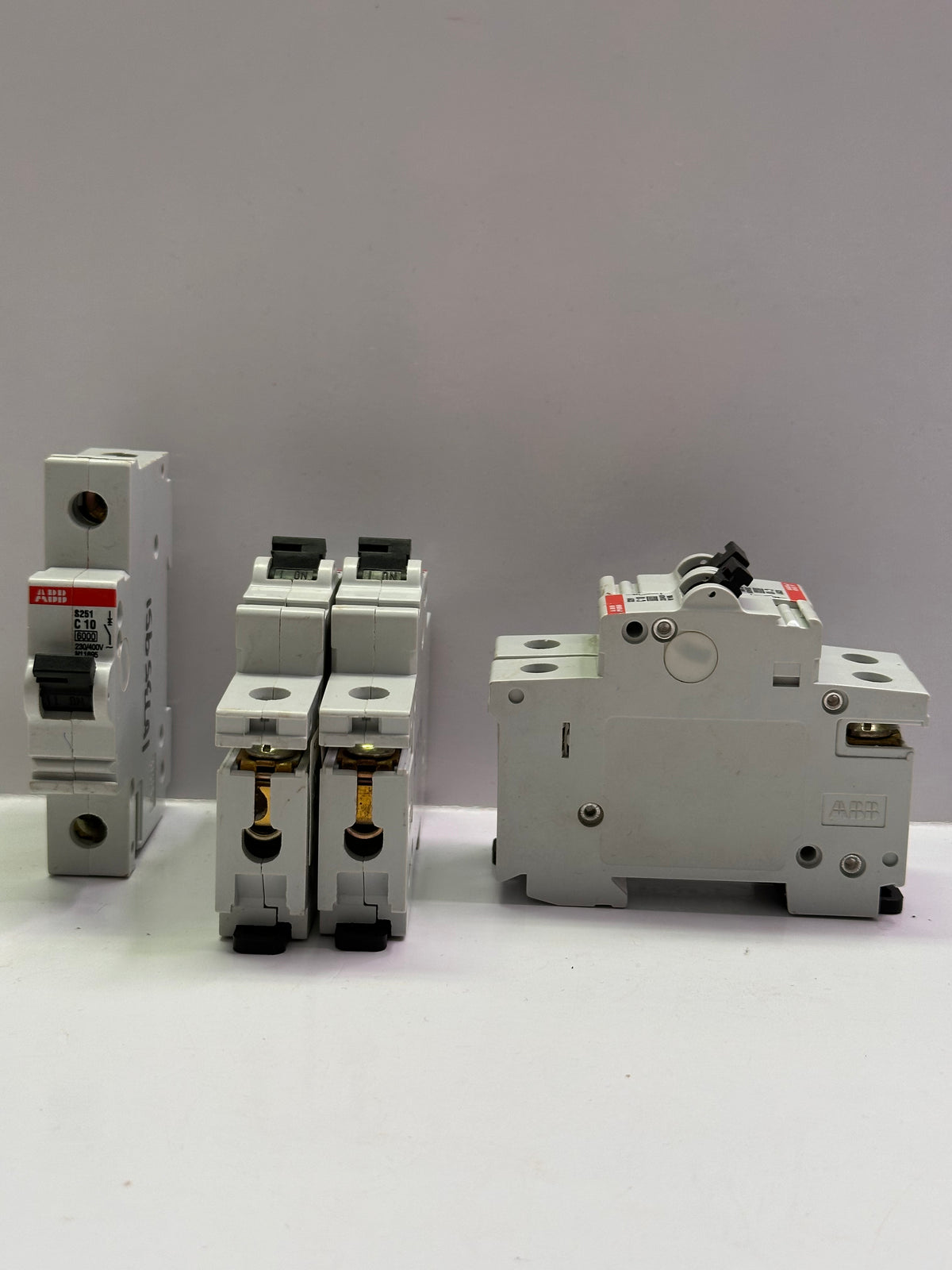 ABB S251C Thermal-Magnetic Miniature Circuit Breaker, 1P, 10A C Curve