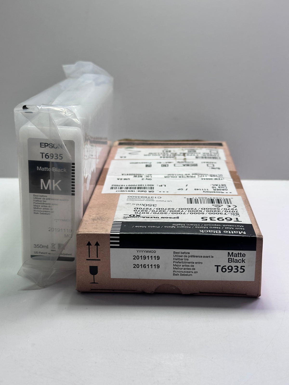 Genuine Epson T6935 UltraChrome XD Matte Black Ink Cartridge, 350ml