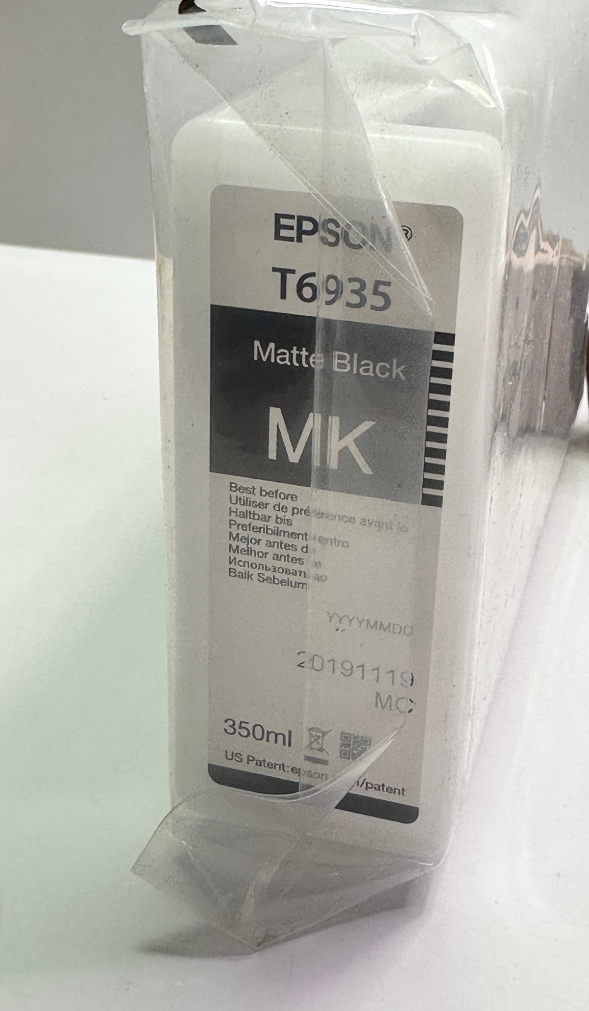 Genuine Epson T6935 UltraChrome XD Matte Black Ink Cartridge, 350ml