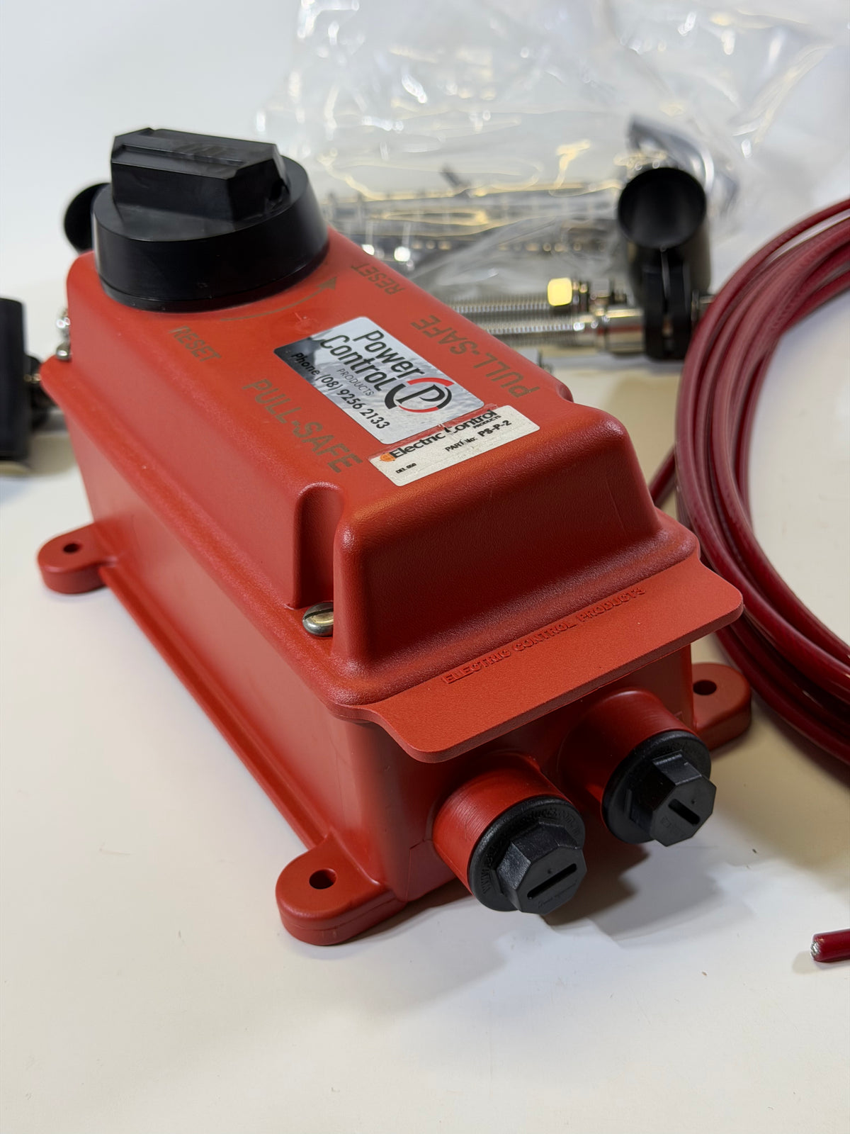 Pull-Safe PS-P-2 Pull Wire Device, Emergency Stop Safety Switch + 10MTR KIT