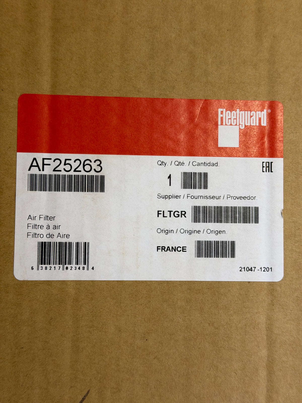 Fleetguard AF25263 Magnum RS Secondary Air Filter Element