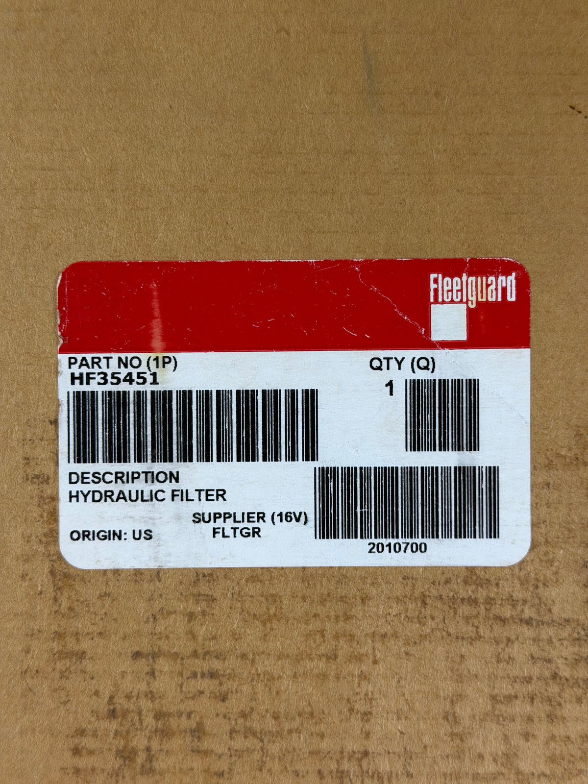 Fleetguard HF35451 Hydraulic Filter Cartridge
