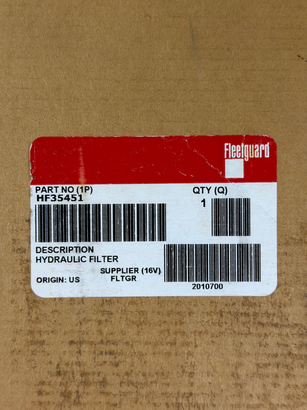 Fleetguard HF35451 Hydraulic Filter Cartridge