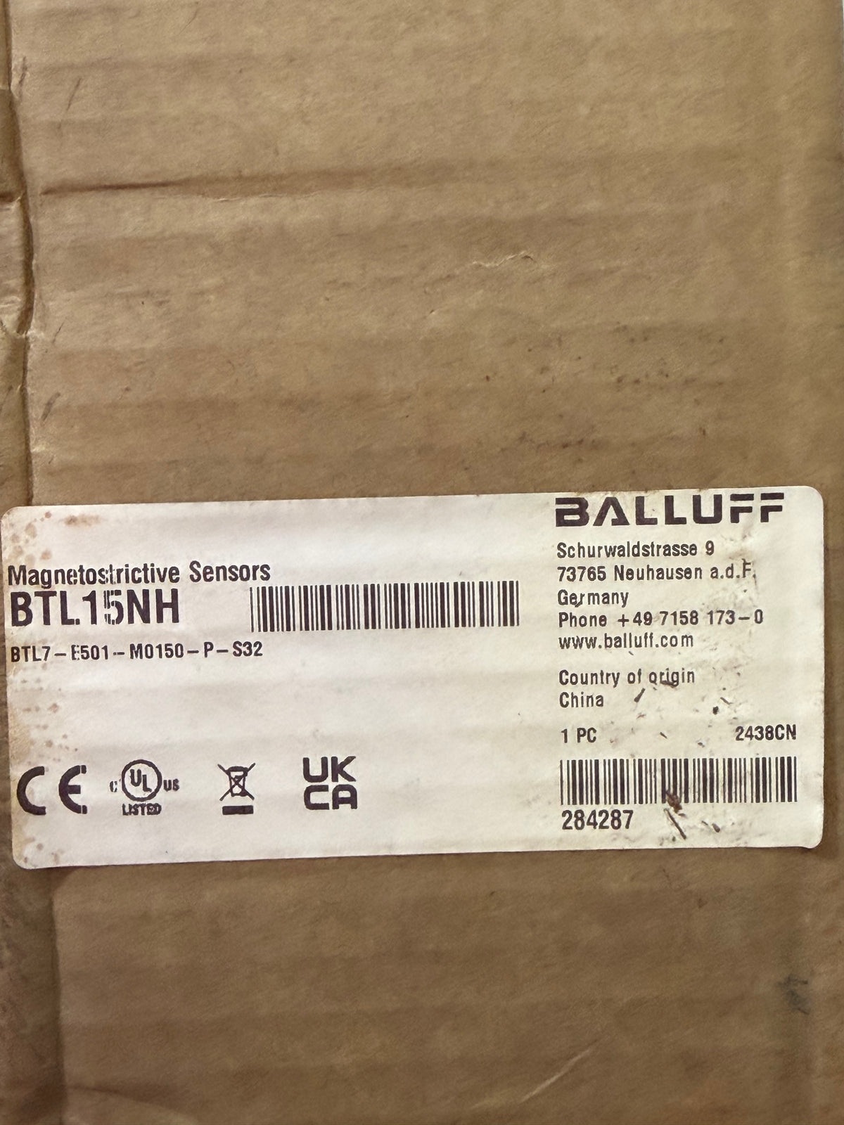 Balluff BTL7-E501-M0150-P-S32 Linear Sensor — BTL15NH