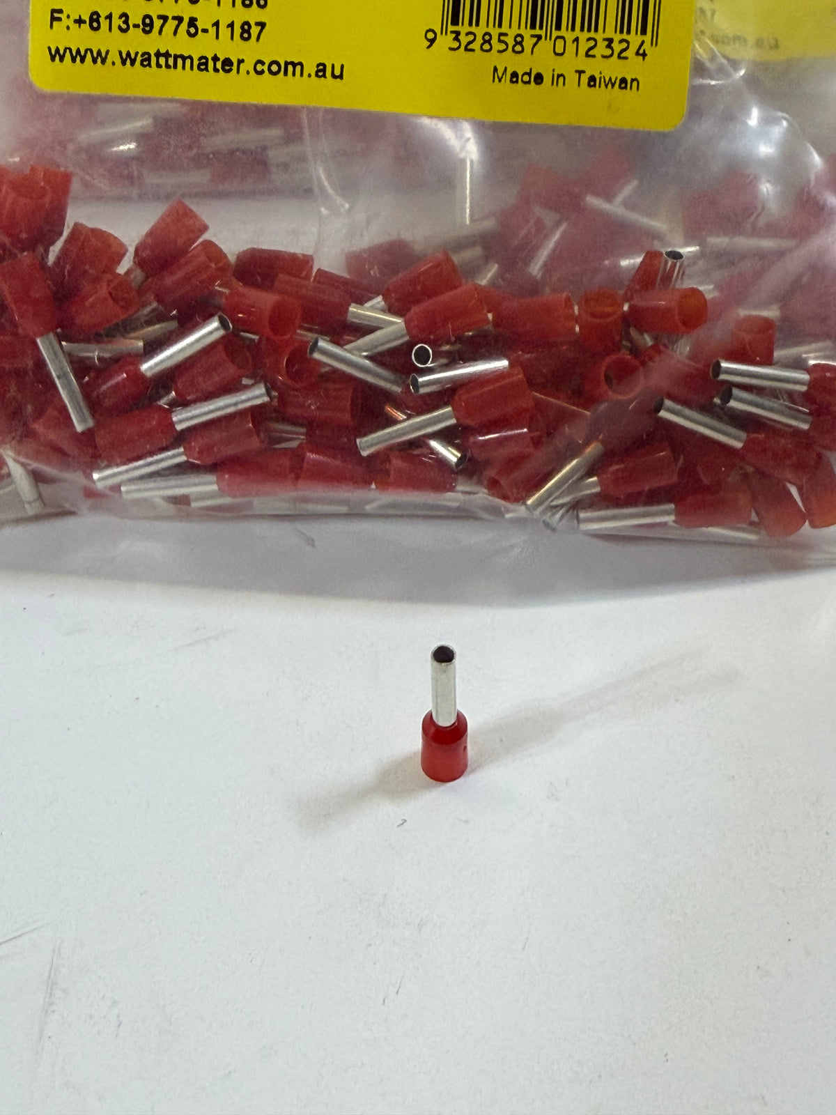 Alco ALCBLR/100 Red Bootlace Terminals