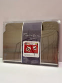 THREE by THREE magnetic Magazine Pocket and memory board, Stainless Steel 35340