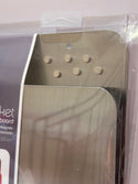 THREE by THREE magnetic Magazine Pocket and memory board, Stainless Steel 35340