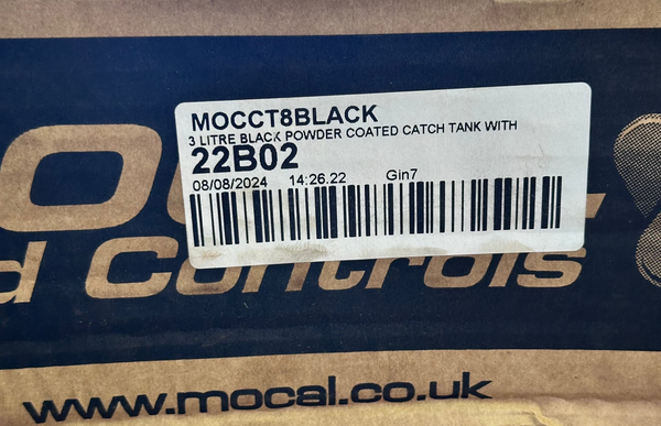 MOCAL CT8BLK 3L Oil Catch Tank, Black